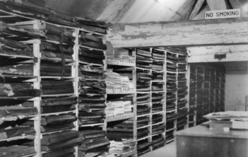 Newspapers in the old Magic Attic above the Snooker Centre